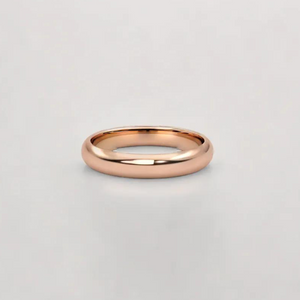 Classic D Shape 5mm Rose Gold Wediing Band