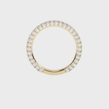 Load image into Gallery viewer, All Sides Set Diamonds Yellow Gold Wedding Band
