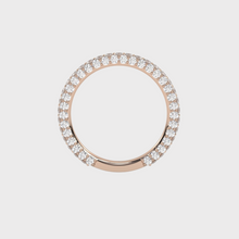 Load image into Gallery viewer, All Sides Set Diamonds Rose Gold Wedding Band
