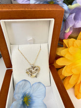 Load image into Gallery viewer, Mum's 9ct Gold Pendant Necklace, Natural Diamond Accent
