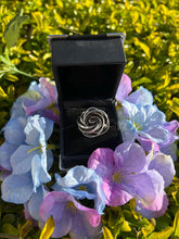 Load image into Gallery viewer, Sterling Silver Rose Ring | Sculpted Floral Statement Jewelry
