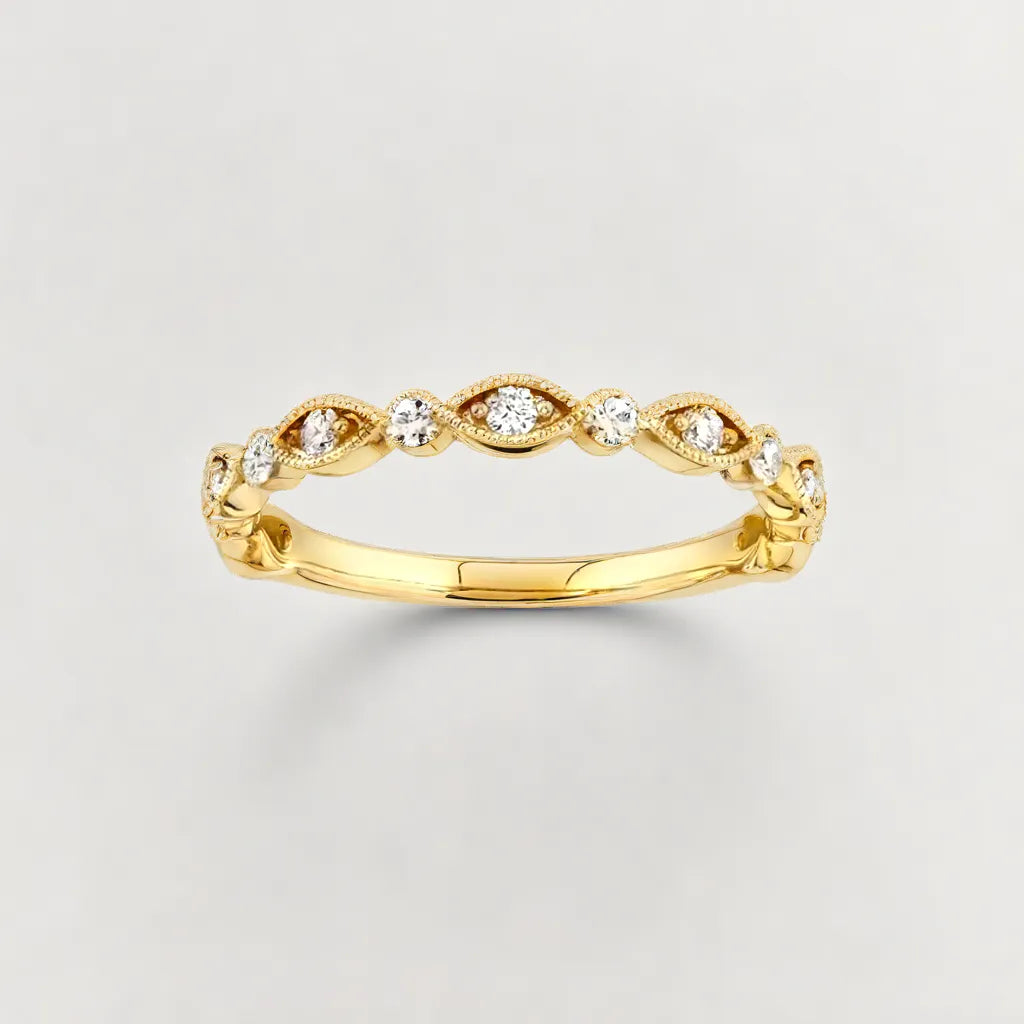 Yellow Gold Mezmerising Wedding Band