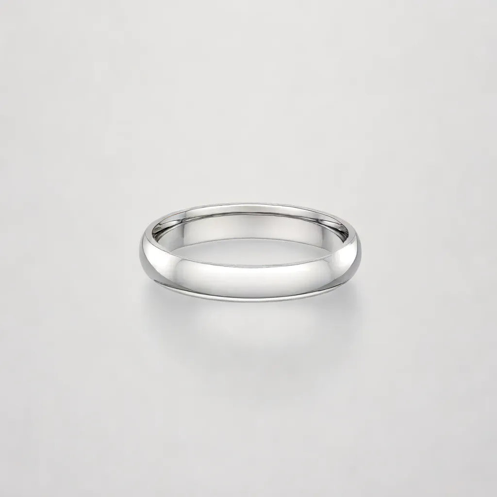 Women's Classic Dome Style Wedding Band  4mm
