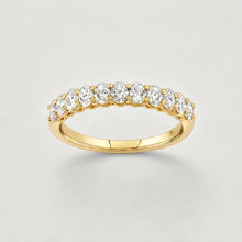 Load image into Gallery viewer, Oval Shape  Yellow Gold Diamond Wedding Ring
