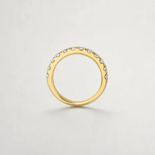 Load image into Gallery viewer, Yellow Gold Wedding Band with Diamonds
