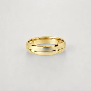 Gent's Centre Groove Wedding Ring