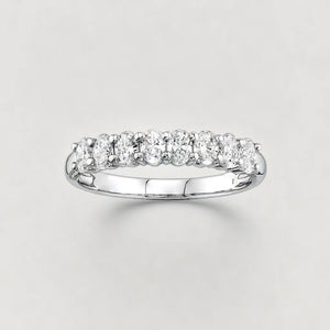 Oval Shape Diamond Wedding Band