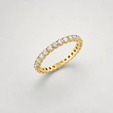 Load image into Gallery viewer, Share Claw Yellow Gold Eternity Wedding Band
