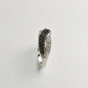 Black and White Diamond Ring