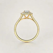 Load image into Gallery viewer, Double Halo Oval Shape Engagment Ring
