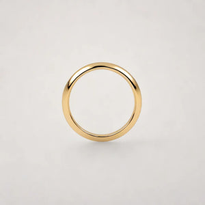 Classic D Shape 5mm Yellow Gold Wediing Band