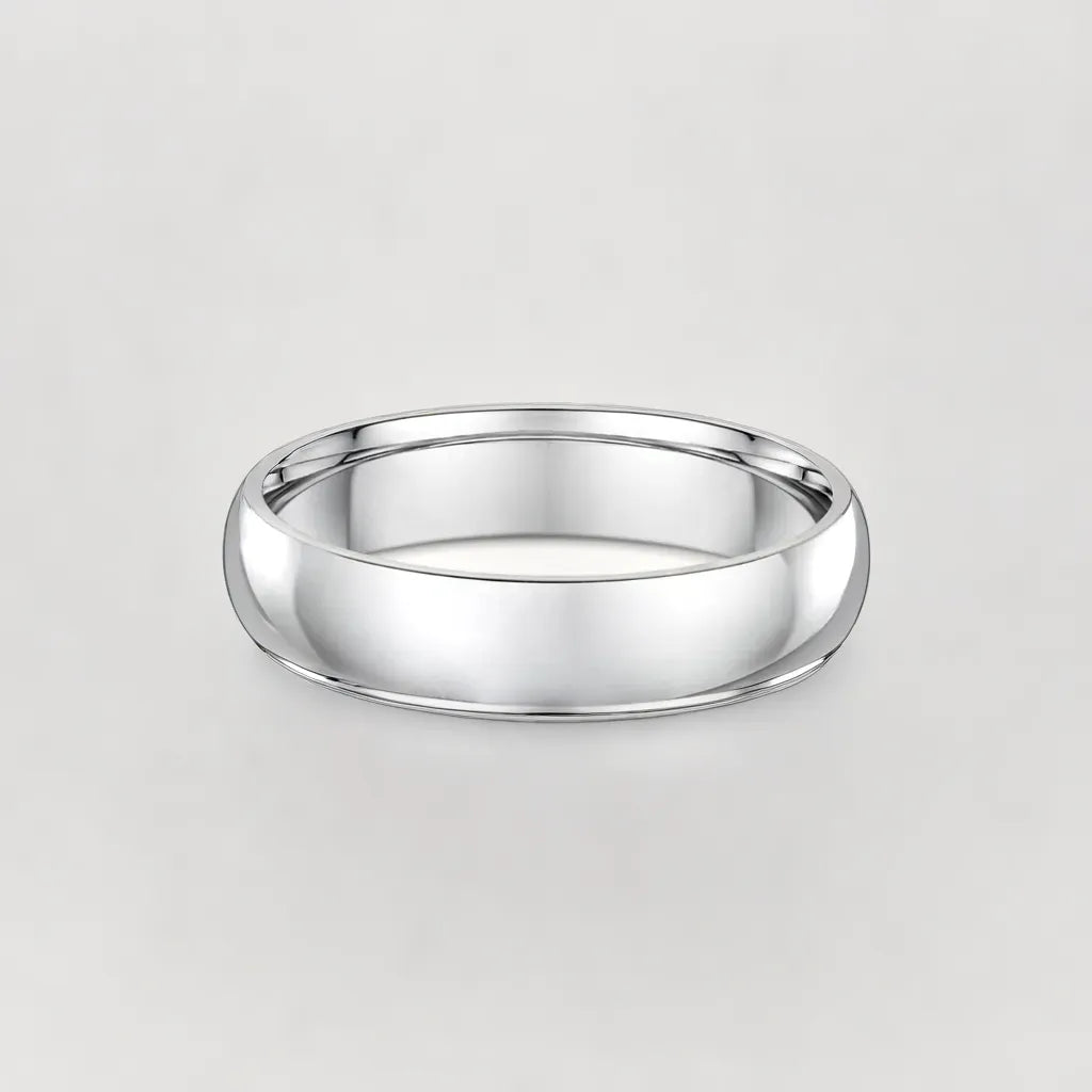 Women's Classic Dome Style Wedding Band  5mm