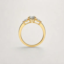 Load image into Gallery viewer, Tree Stone Pear Shape Sides Engagment Ring
