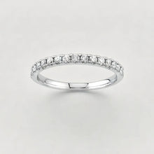 Load image into Gallery viewer, White Gold Wedding Band with Diamonds
