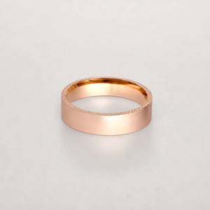 Gent's Rose Gold Satin Finish Wedding Band