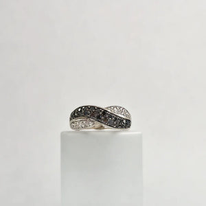 Black and White Diamond Ring