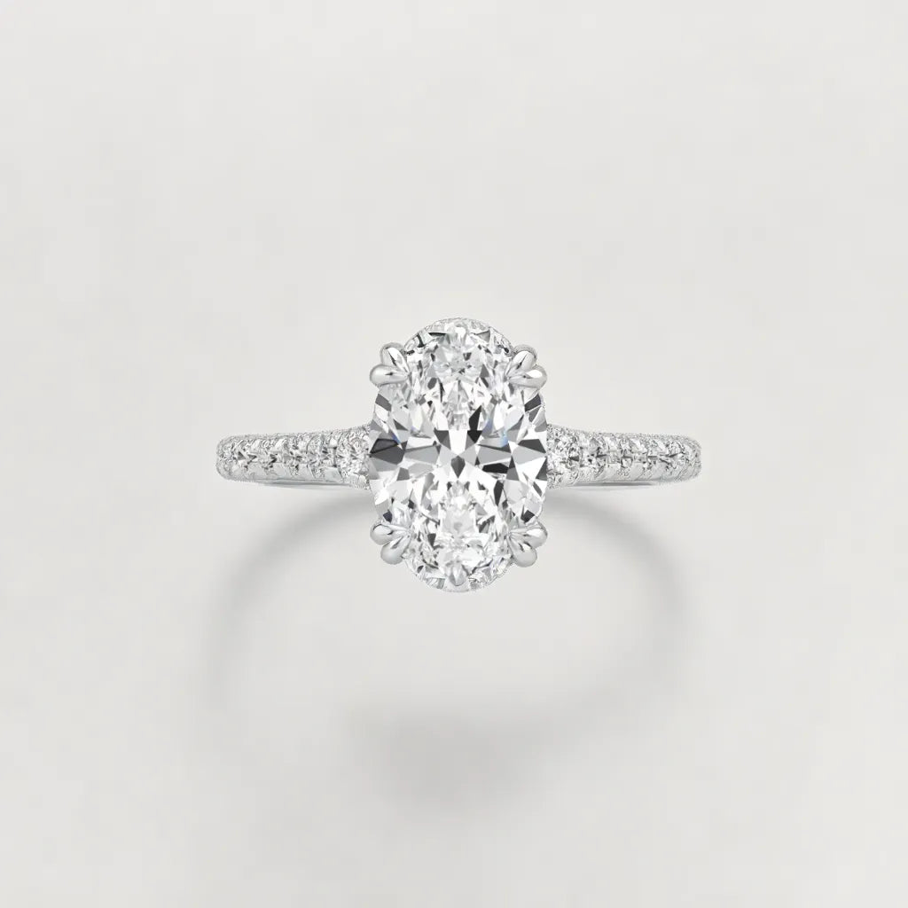 Oval Shape Engagement Ring