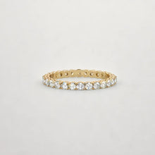 Load image into Gallery viewer, Share Claw Yellow Gold Eternity Wedding Band
