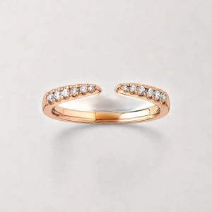 Rose Gold Merging Wedding Band