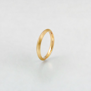 Yellow Gold Knife Edge Ladies Wedding Band