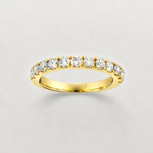 Load image into Gallery viewer, Yellow Gold Wedding Band with Diamonds
