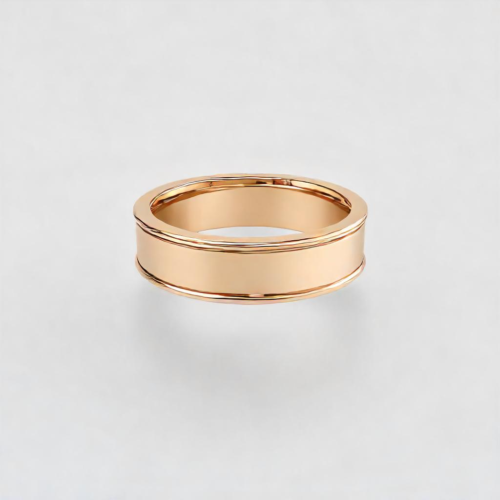 Gent's Double Line Wedding Band