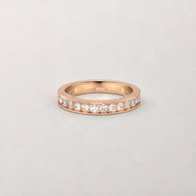 Load image into Gallery viewer, Bead Set Pave Rose Gold Wedding Band
