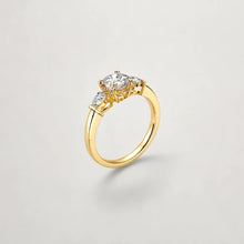 Load image into Gallery viewer, Tree Stone Pear Shape Sides Engagment Ring
