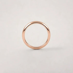 Classic D Shape 5mm Rose Gold Wediing Band