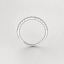 Load image into Gallery viewer, White Gold Wedding Band with Diamonds
