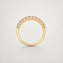 Load image into Gallery viewer, Oval Shape  Yellow Gold Diamond Wedding Ring
