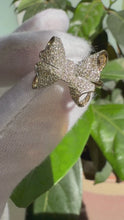 Load and play video in Gallery viewer, The Golden Ribbon Statement Ring - 9ct Yellow Gold (0.50ct Natural Diamonds)
