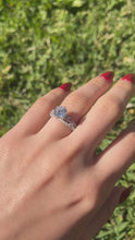 Load and play video in Gallery viewer, Vintage Style Milgrain Diamond Engagement Ring | 18ct White Gold | 1.80ct VS/F

