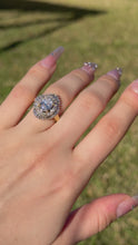 Load and play video in Gallery viewer, 18K Yellow Gold Ballerina Engagement Ring-2.00 ct VS/F -Oval Shape
