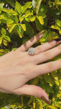 Load and play video in Gallery viewer, Antique Style Diamond Cluster Ring: 9k Solid Yellow Gold, 0.50 Carat
