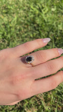 Load and play video in Gallery viewer, 9K Yellow Gold Oval Sapphire Ring.
