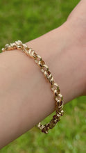 Load and play video in Gallery viewer, Solid 9ct Yellow Gold Fancy Belcher Link Bracelet 12.8 Grams
