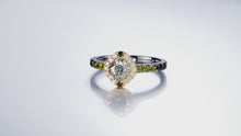 Load and play video in Gallery viewer, Fancy Gray-Green Diamond Engagement Ring
