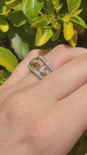 Load and play video in Gallery viewer, Yellow Gold Diamond Ring  Bezel &amp; Pave Setting, 0.33 ct
