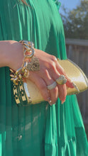 Load and play video in Gallery viewer, 122 GRAMS OF Pure Luxury! Rare Heavyweight  Solid Gold Heart Lock Bracelet
