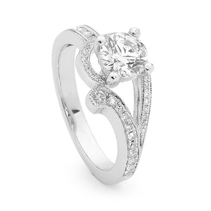 Brilliant Cut Engagement Ring Viva Style