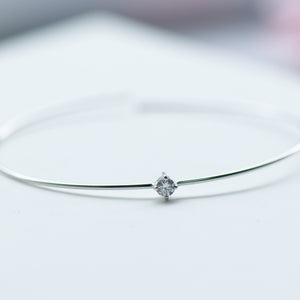 Diamond Bangle -18k Gold -Bracelet-Valentines Day-Gift-Sale-Petite Jewellery