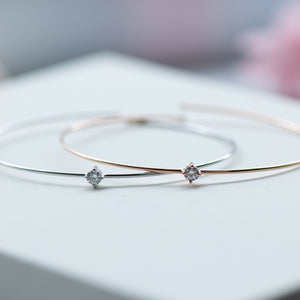 Diamond Bangle -18k Gold -Bracelet-Valentines Day-Gift-Sale-Petite Jewellery