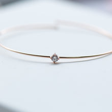 Load image into Gallery viewer, Diamond Bangle -18k Gold -Bracelet-Valentines Day-Gift-Sale-Petite Jewellery
