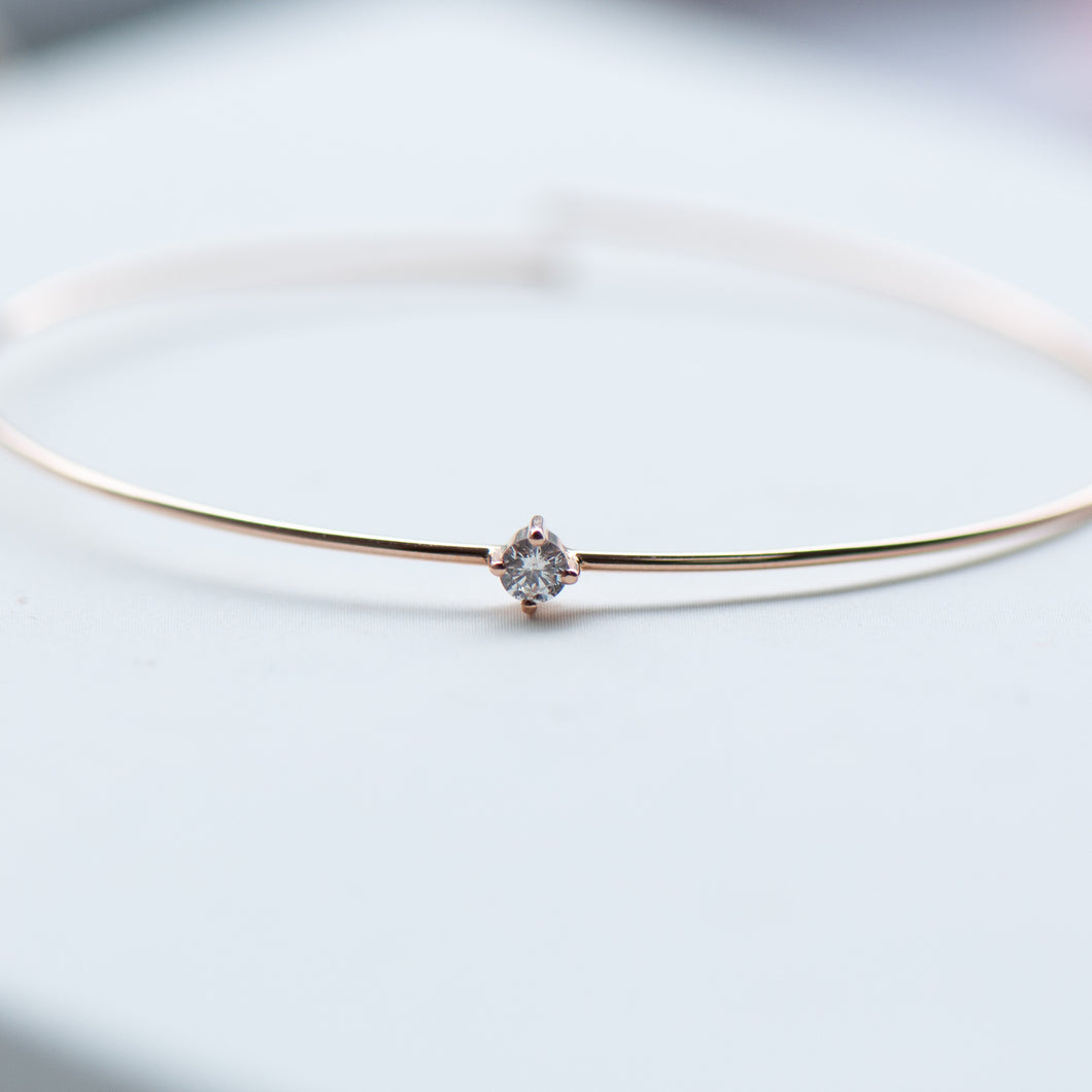 Diamond Bangle -18k Gold -Bracelet-Valentines Day-Gift-Sale-Petite Jewellery