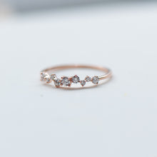 Load image into Gallery viewer, Irregular Diamond Ring-18k Gold-Valentines Day-Sale-Gift-Petite
