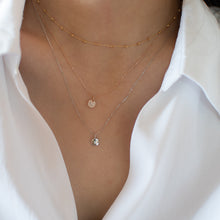 Load image into Gallery viewer, Diamond Necklace - 18k Gold -Valentines Day-Sale-Gift-Petite Jewellery
