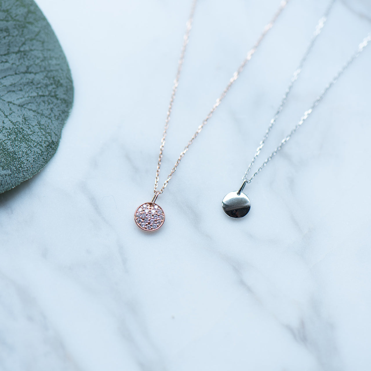 Diamond Necklace - 18k Gold -Valentines Day-Sale-Gift-Petite Jewellery