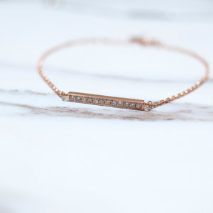 Diamond Bracelet -18k Gold-Valentines Day-Petite Jewellery-Gift-Sale