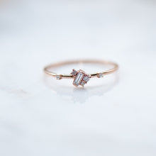 Load image into Gallery viewer, Diamond Ring -New York Style -18 k Gold -Petite Jewellery -Valentines Day -Gift
